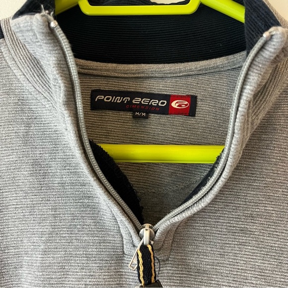 Point Zero Y2K 1/4 zip cotton blend sweater men’s medium - Picture 2 of 9